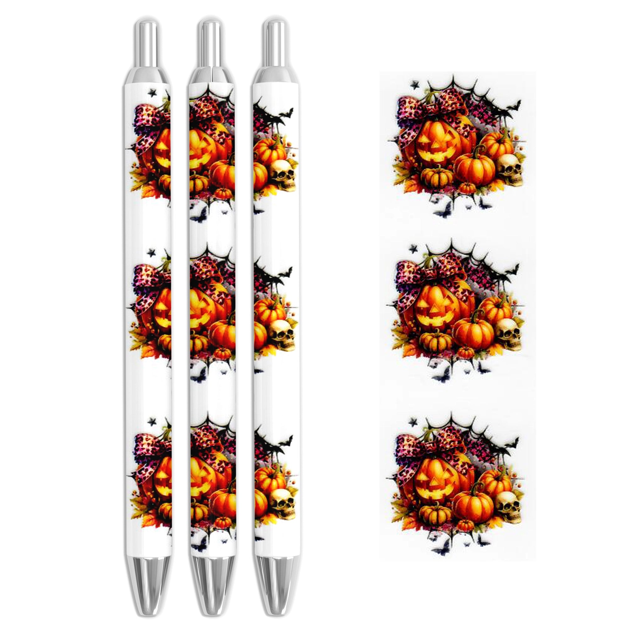 Master Maker Crafts -  UV DTF Pen Wrap Only - Jack-O-Lantern Harvest 5 Decals 4.25" x 1.25" (Pen NOT Inclued) | Master Maker Crafts - Wholesale Craft Supplies - Fast Shipping from Ohio DIY Craft Warehouse
