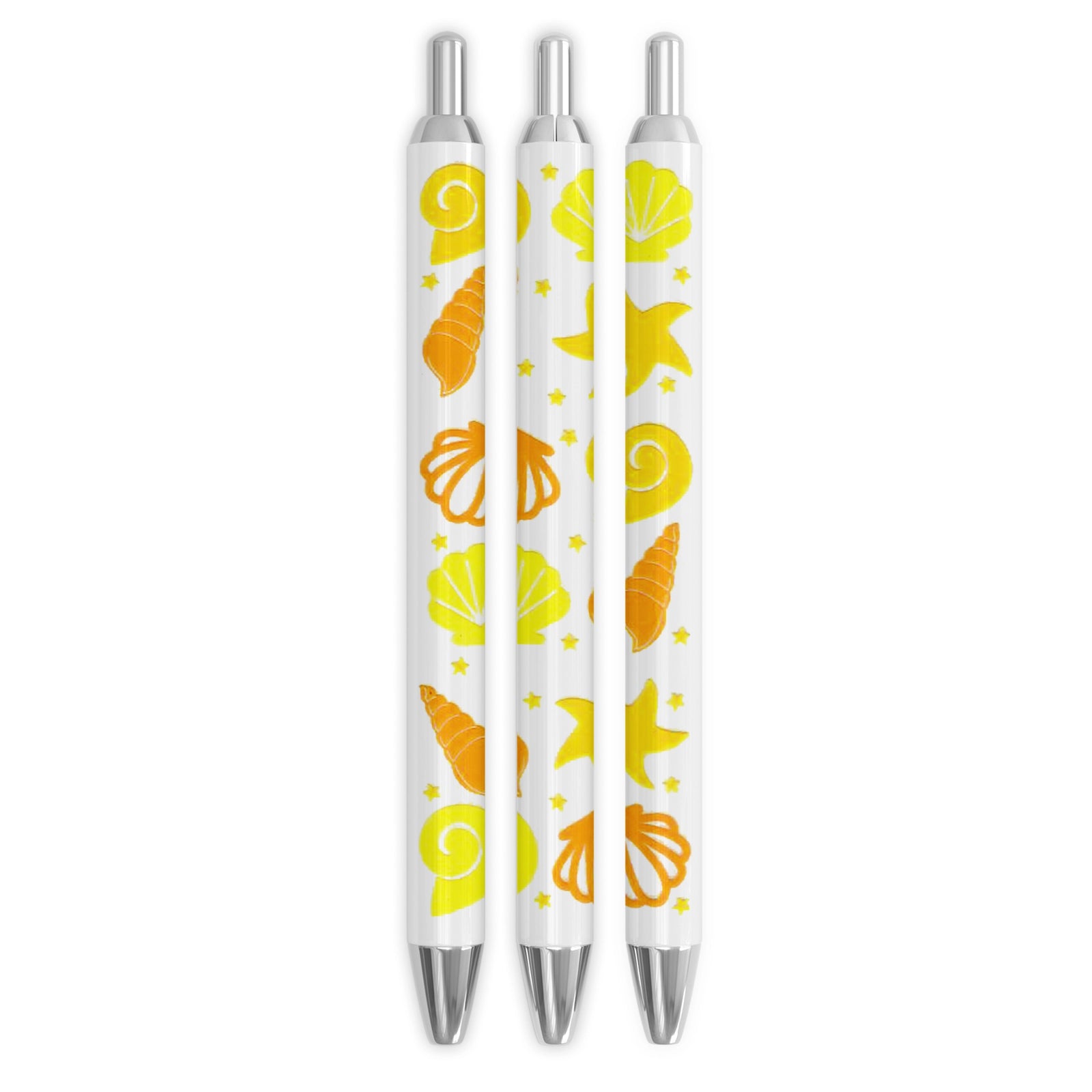 Master Maker Crafts -  UV DTF Pen Wrap Only - Seashell Sunset 5 Decals 4.25
