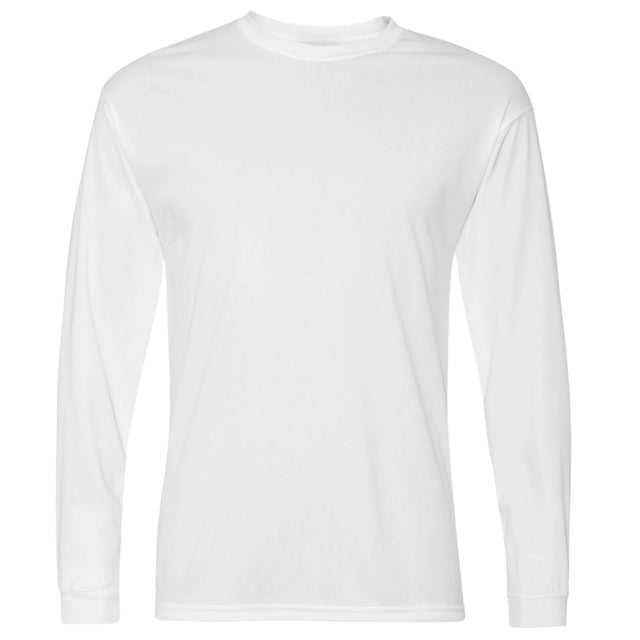 performance t shirt long sleeve white