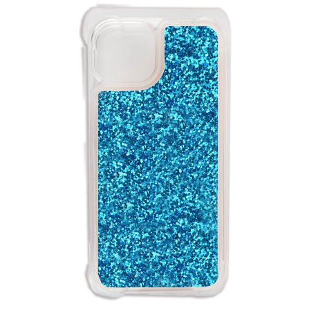Phone Case Liquid Glitter Shock Proof - Blue