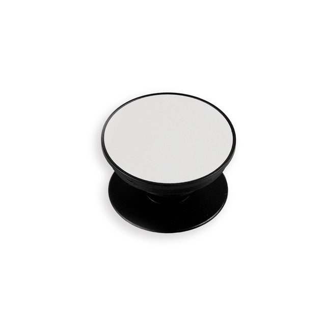 phone grip aluminum insert black round