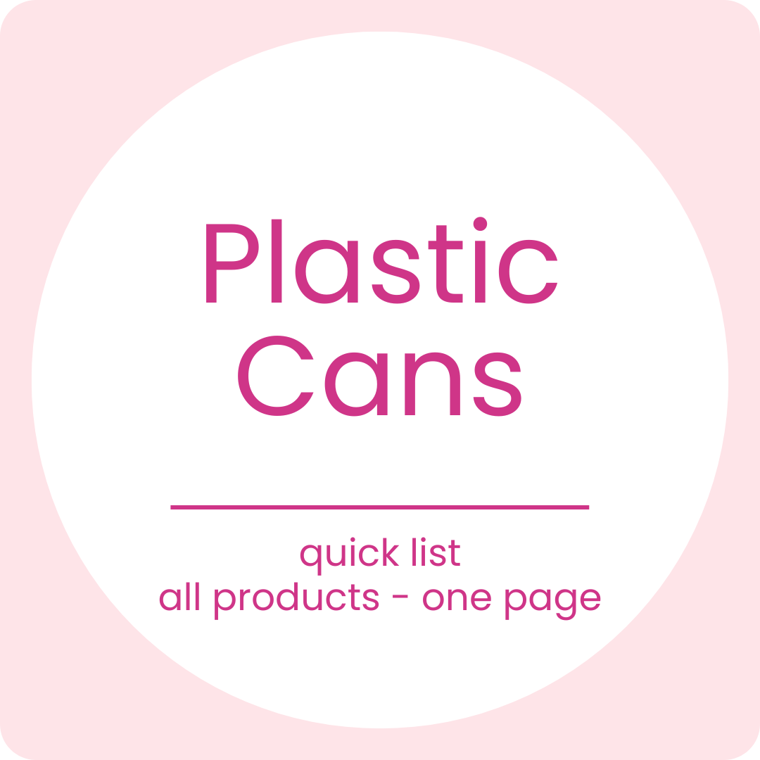 16 oz Plastic Cans DIY Craft Warehouse