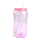 Plastic Can Transparent - Light Pink