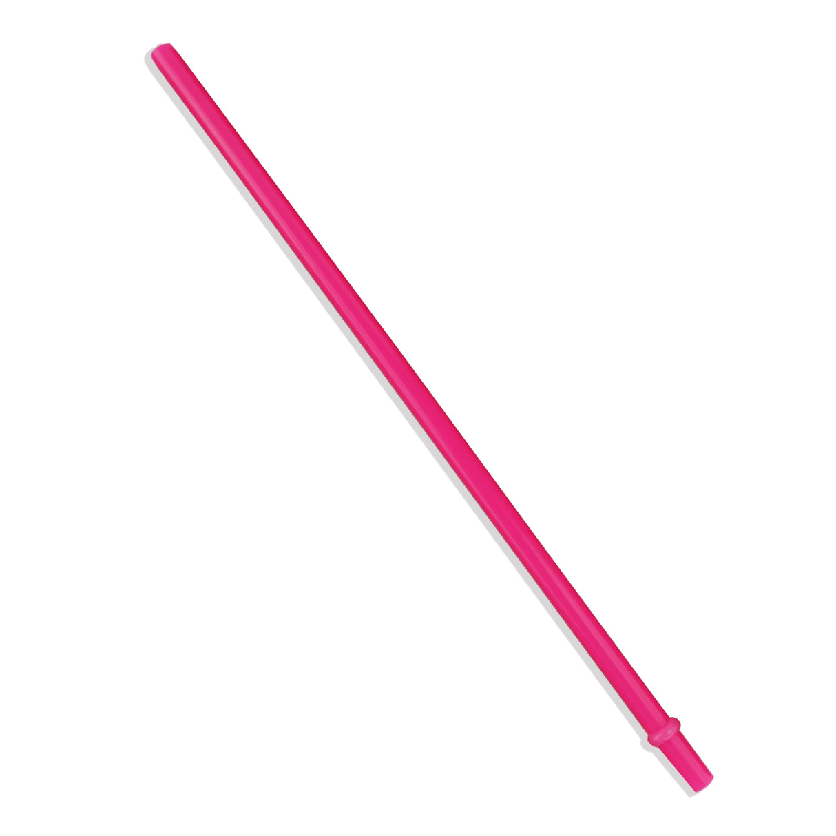 Plastic Straw Reusable Opaque - Bright Pink