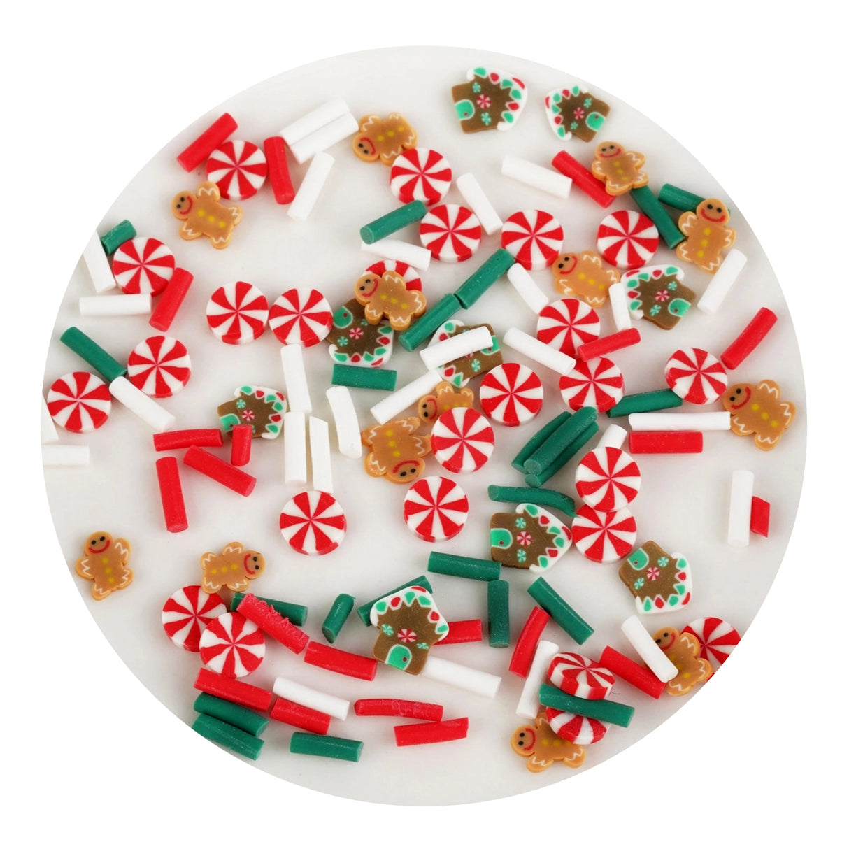 Poly Clay Slices - Gingerbread & Candy