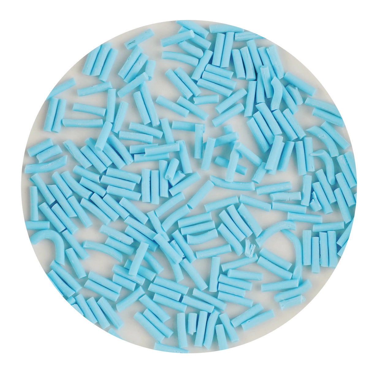 poly clay sprinkles light blue