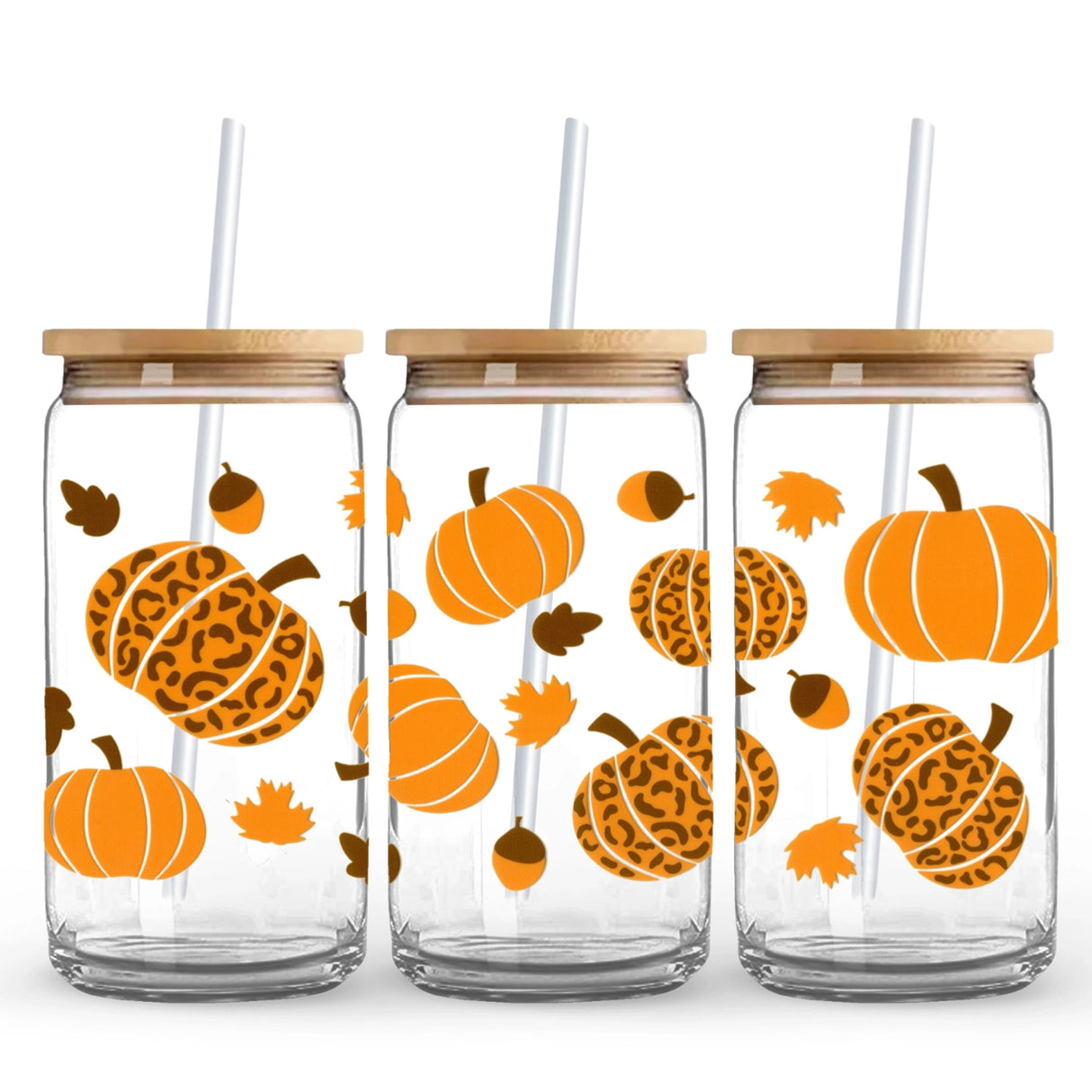 UV DTF Wrap -  Pumpkin & Acorn