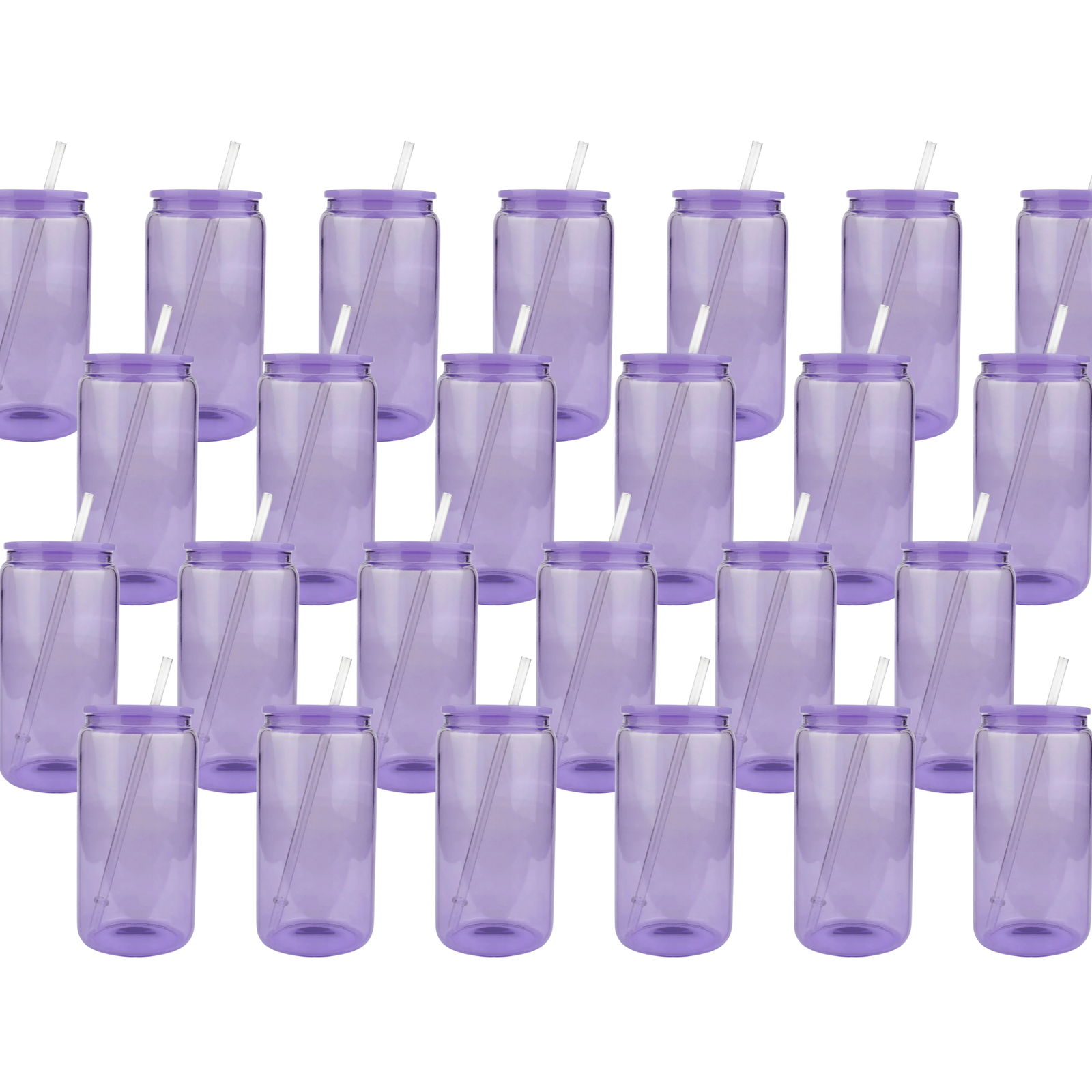 Master Maker Crafts -  16 oz Glass Can Single Wall - Purple (25 Piece CASE) | Master Maker Crafts - Wholesale Craft Supplies - Fast Shipping from Ohio