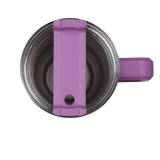 handled travel mug glitter ombre purple white