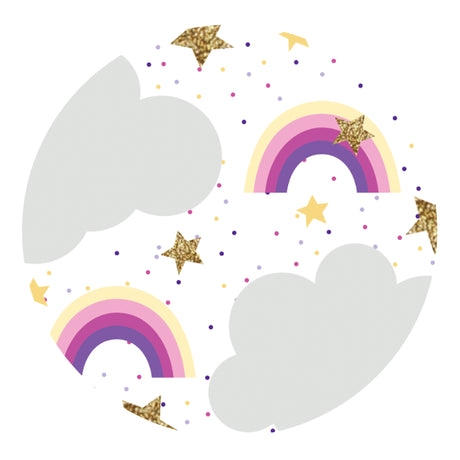 rainbows stars sublimation paper print