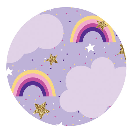 rainbows stars sublimation paper print