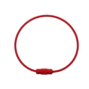 Beadable Charm Tumbler Cable - Red