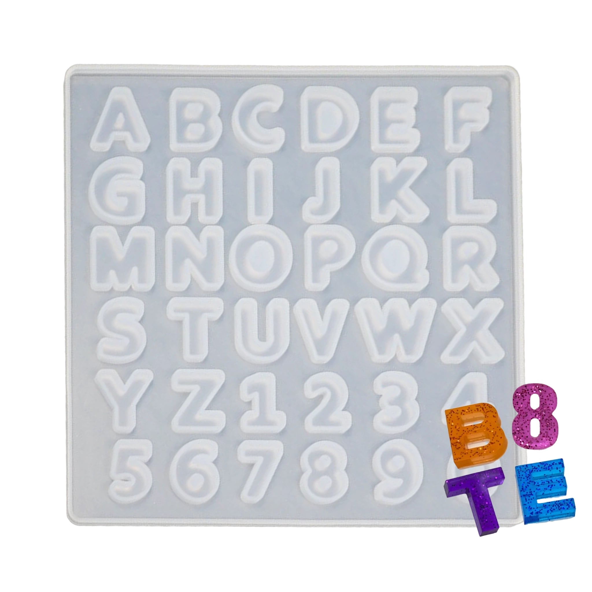 Master Maker Crafts -  Resin Silicone Mold - Small Letters & Numbers | Master Maker Crafts - Wholesale Craft Supplies - Fast Shipping from Ohio DIY Craft Warehouse