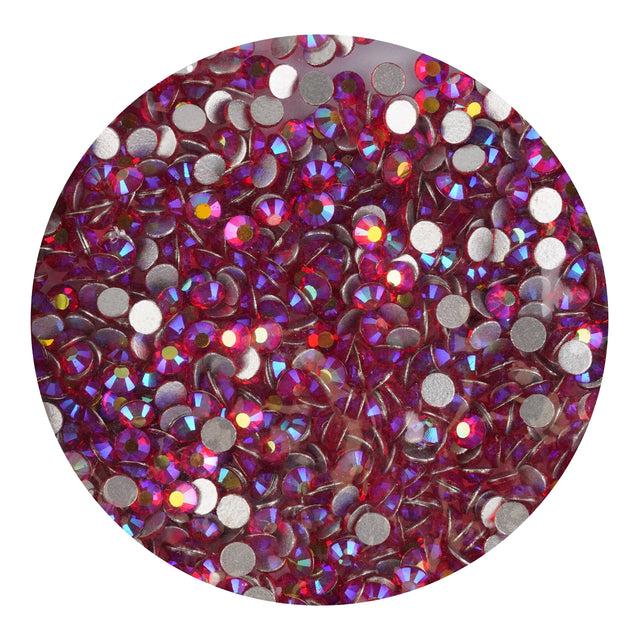 Rhinestone Aurora Borealis Iridescent Non Hotfix - Ruby Red