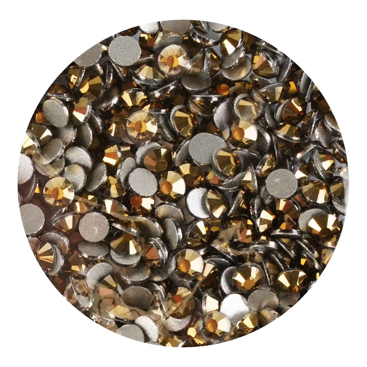 Rhinestone Metallic Non Hotfix - Gold