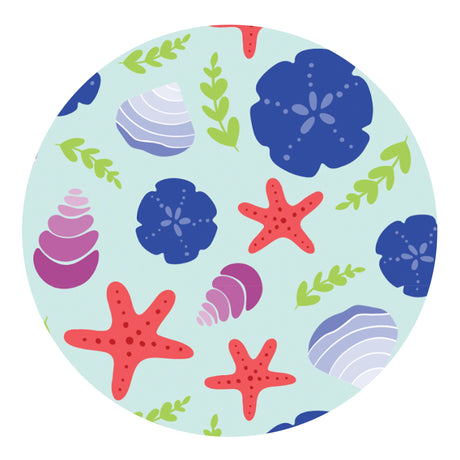 sea shells sublimation paper print