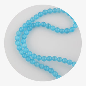 stone string beads blue