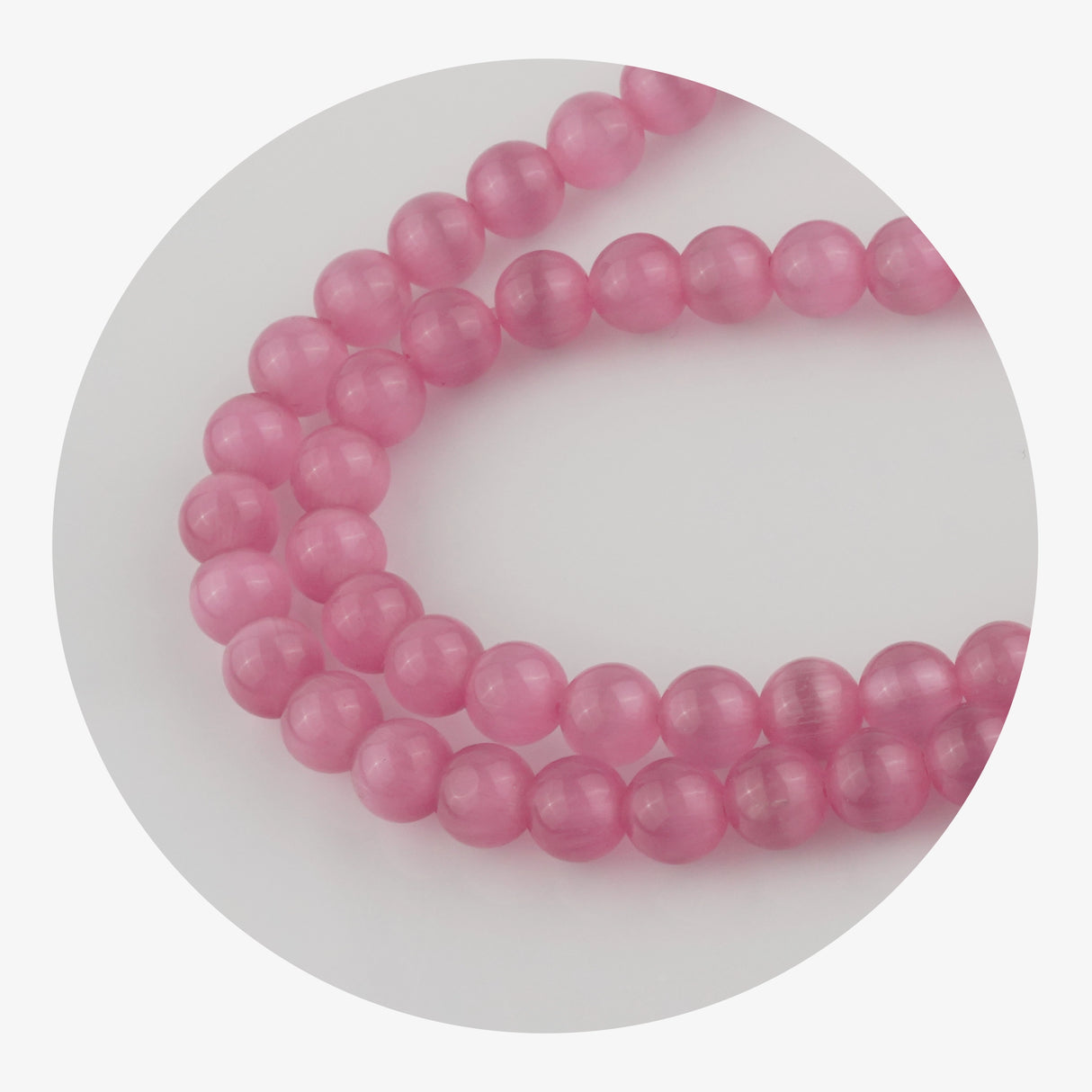 Stone String Beads - Light Pink