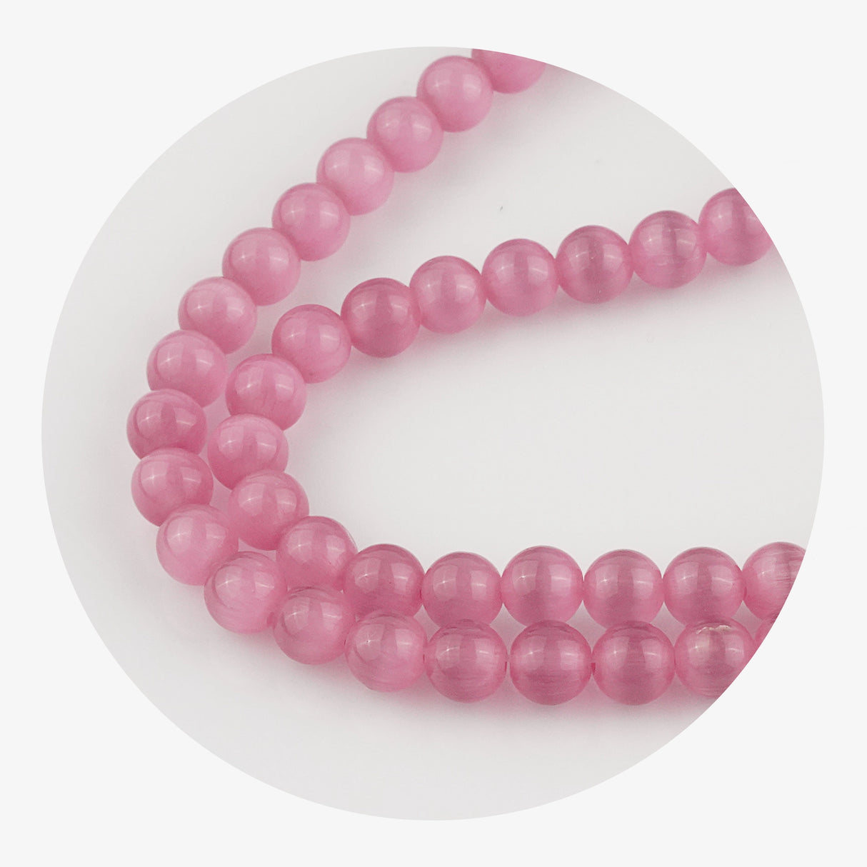 Stone String Beads - Pink