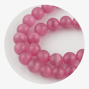 stone string beads pink