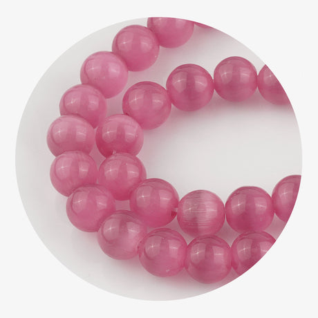 stone string beads light pink