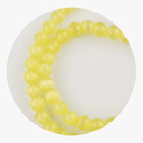 stone string beads yellow