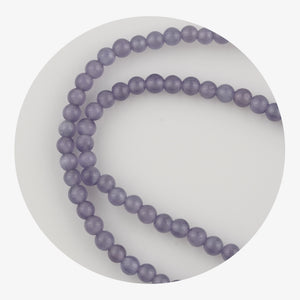 stone string beads lavender