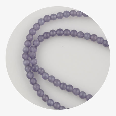 stone string beads lavender