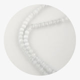 Stone String Beads - White