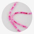 stone string beads pink 2 tone