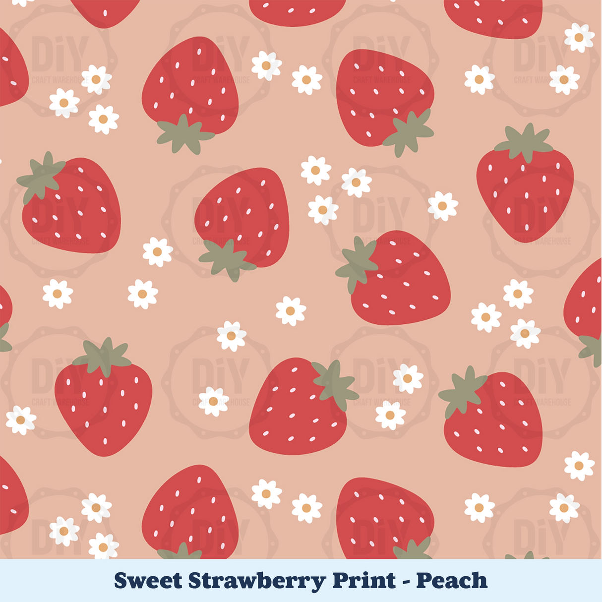 Sweet Strawberry Sublimation Transfer - Peach