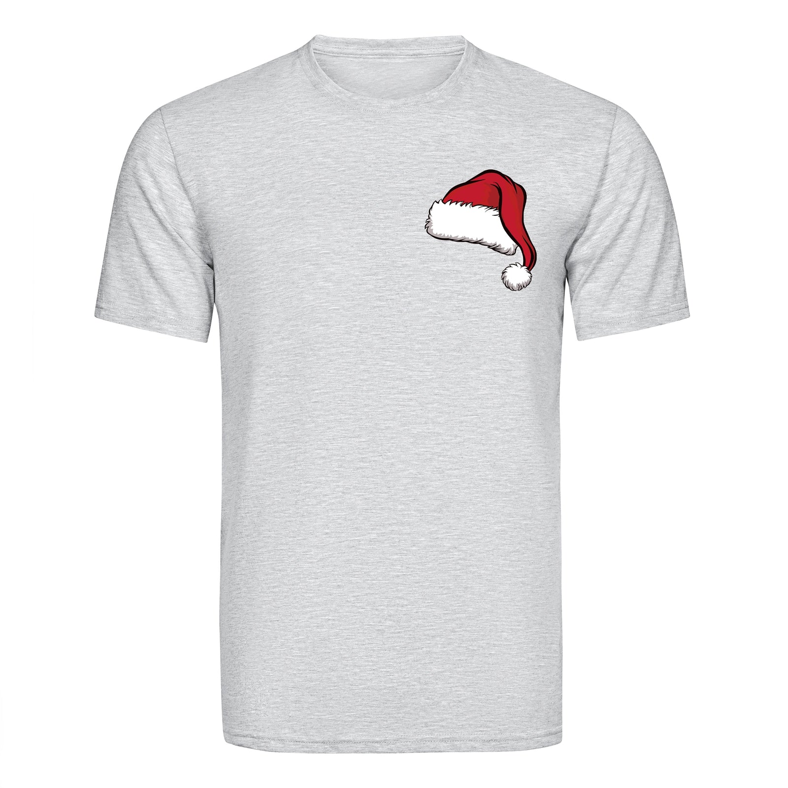 Gray t-shirt with Santa hat graphic, Master Maker Crafts wholesale craft supplies Ohio fast shipping