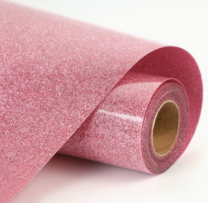 heat transfer vinyl glitter htv light pink