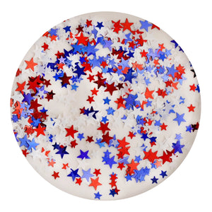 shaped glitter americana mini stars 1