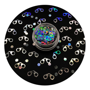 shaped glitter classic handcuffs