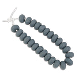 silicone bead abacus disc dim gray