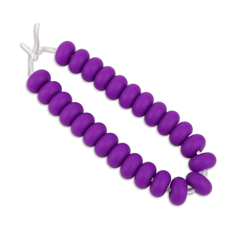 silicone bead abacus disc lavender