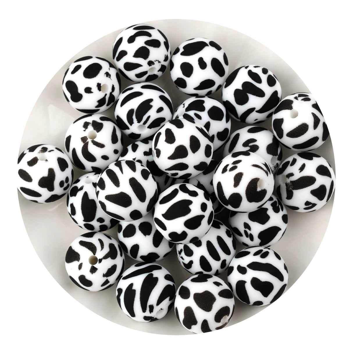 silicone bead round cow