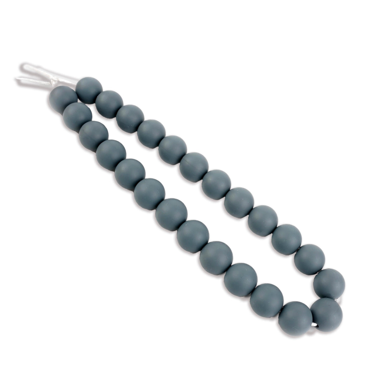 silicone bead round dim gray