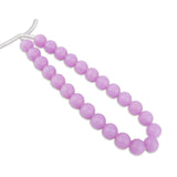 silicone bead round glitter purple