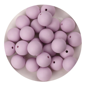 Silicone Bead Round - Lilac Purple