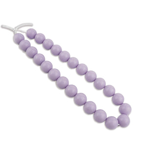 silicone bead round liquid lavender fog