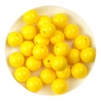 silicone bead round liquid yellow