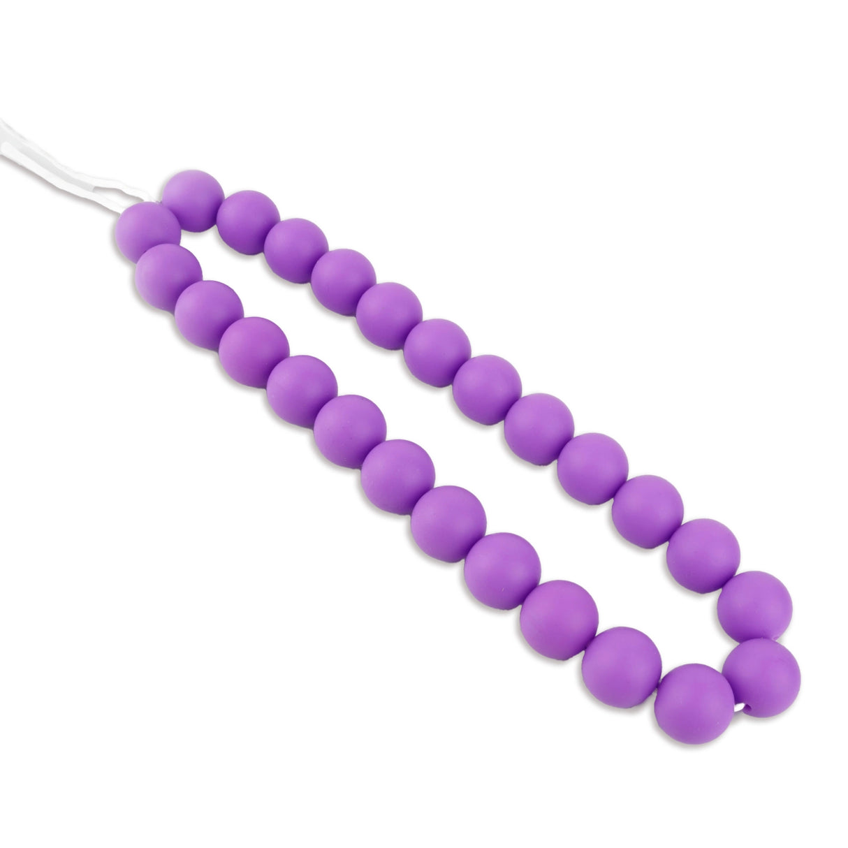 Silicone Bead Round - Medium Purple