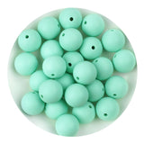 Silicone Bead Round - Mint Green