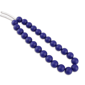 silicone bead round navy