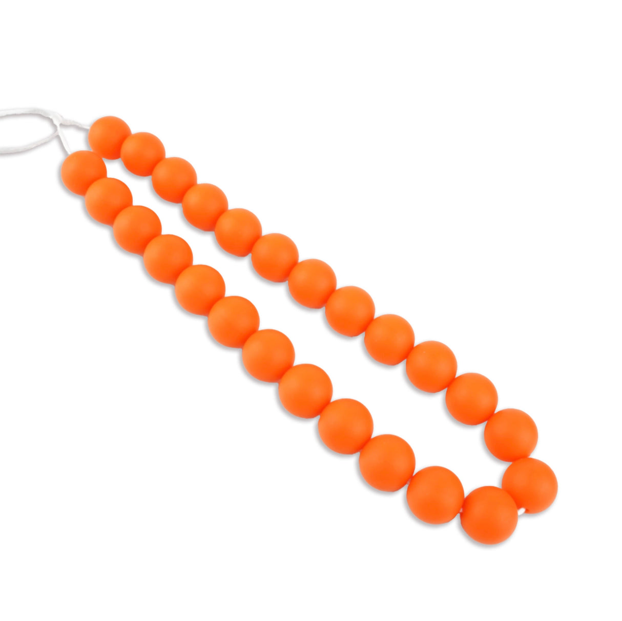 Silicone Bead Round - Orange