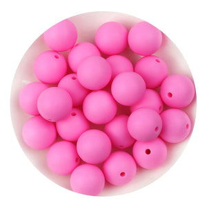 Silicone Bead Round - Pink