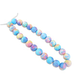 silicone bead round rainbow