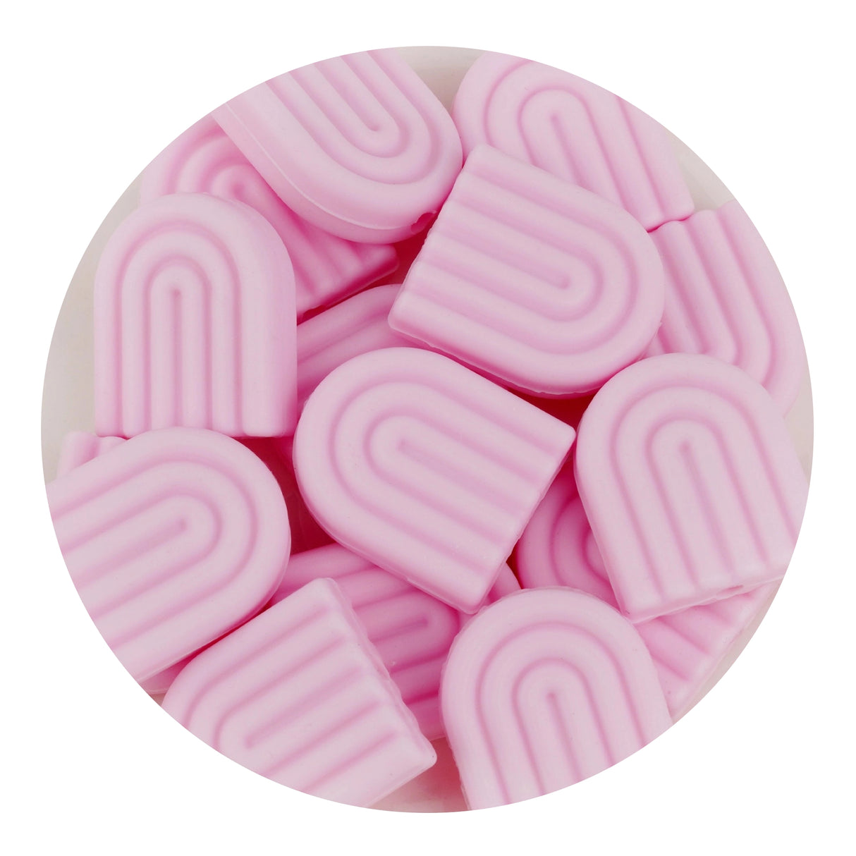 Silicone Focal Bead Arch - Baby Pink